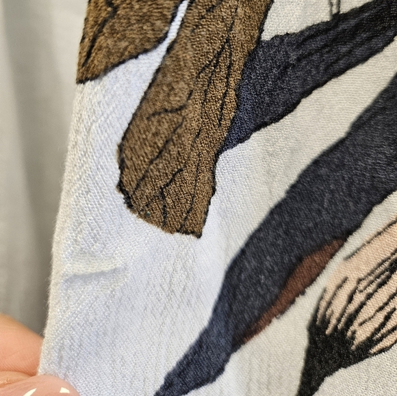 Free People Tree Swing Tunic Light Stone Combo Boho Top - Picture 5 of 8